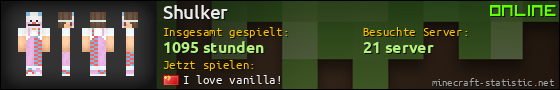 Benutzerleisten 560x90 für Shulker