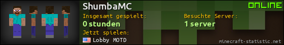 Benutzerleisten 560x90 für ShumbaMC