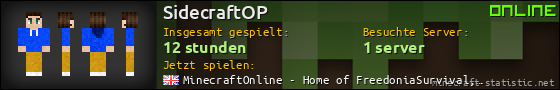 Benutzerleisten 560x90 für SidecraftOP