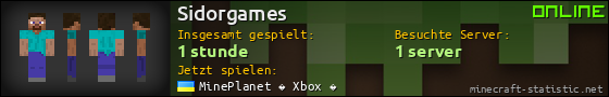 Benutzerleisten 560x90 für Sidorgames