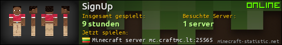 Benutzerleisten 560x90 für SignUp
