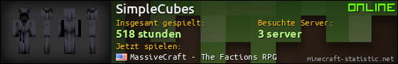 Benutzerleisten 560x90 für SimpleCubes