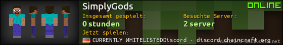 Benutzerleisten 560x90 für SimplyGods