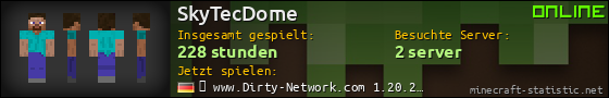 Benutzerleisten 560x90 für SkyTecDome
