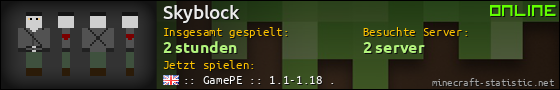 Benutzerleisten 560x90 für Skyblock