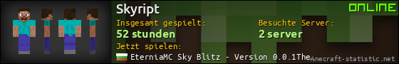 Benutzerleisten 560x90 für Skyript