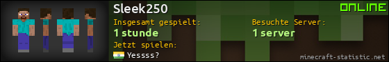 Benutzerleisten 560x90 für Sleek250