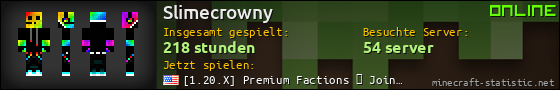 Benutzerleisten 560x90 für Slimecrowny