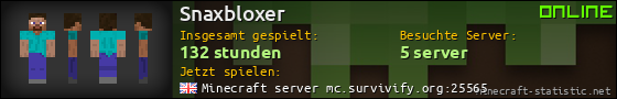 Benutzerleisten 560x90 für Snaxbloxer