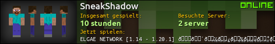 Benutzerleisten 560x90 für SneakShadow