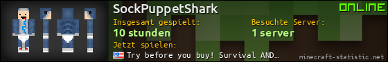 Benutzerleisten 560x90 für SockPuppetShark