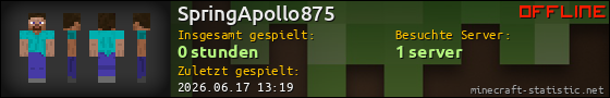 Benutzerleisten 560x90 für SpringApollo875