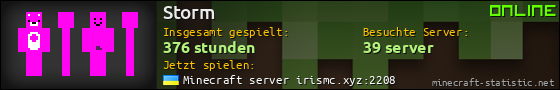 Benutzerleisten 560x90 für Storm