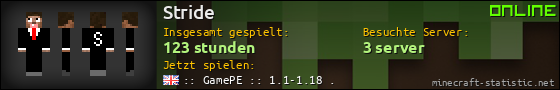 Benutzerleisten 560x90 für Stride