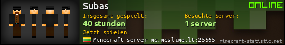 Benutzerleisten 560x90 für Subas