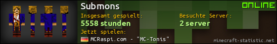 Benutzerleisten 560x90 für Submons