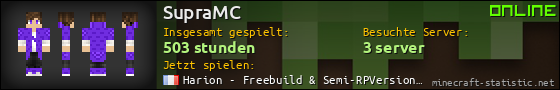 Benutzerleisten 560x90 für SupraMC