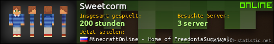 Benutzerleisten 560x90 für Sweetcorm