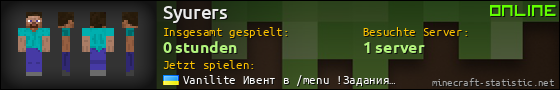 Benutzerleisten 560x90 für Syurers