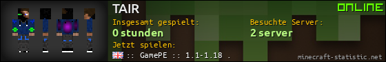 Benutzerleisten 560x90 für TAIR