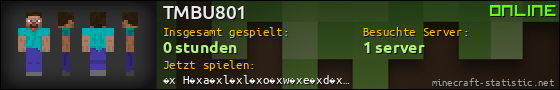 Benutzerleisten 560x90 für TMBU801