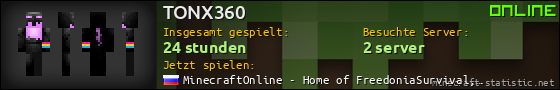 Benutzerleisten 560x90 für TONX360