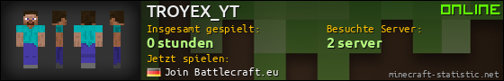 Benutzerleisten 560x90 für TROYEX_YT