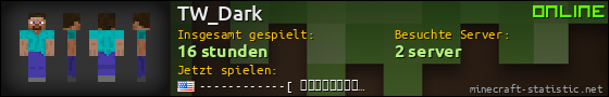 Benutzerleisten 560x90 für TW_Dark