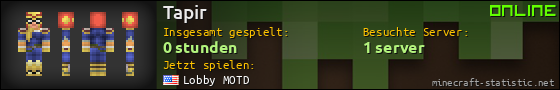 Benutzerleisten 560x90 für Tapir