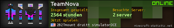 Benutzerleisten 560x90 für TeamNova