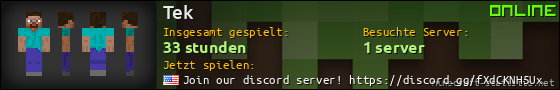 Benutzerleisten 560x90 für Tek