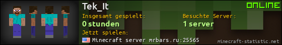 Benutzerleisten 560x90 für Tek_It