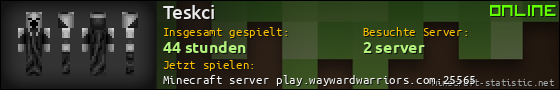 Benutzerleisten 560x90 für Teskci