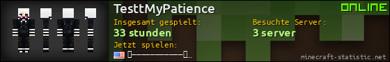 Benutzerleisten 560x90 für TesttMyPatience