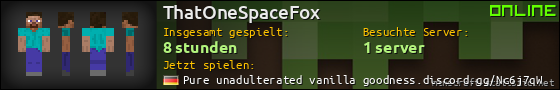 Benutzerleisten 560x90 für ThatOneSpaceFox