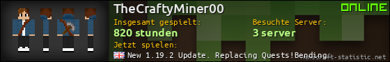 Benutzerleisten 560x90 für TheCraftyMiner00