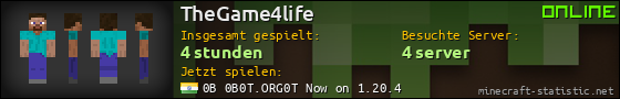 Benutzerleisten 560x90 für TheGame4life