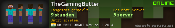 Benutzerleisten 560x90 für TheGamingButter