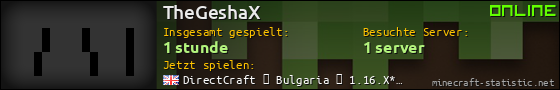 Benutzerleisten 560x90 für TheGeshaX
