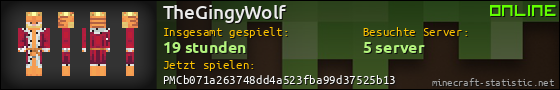 Benutzerleisten 560x90 für TheGingyWolf