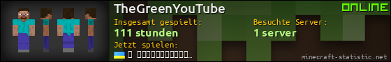 Benutzerleisten 560x90 für TheGreenYouTube