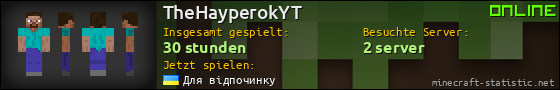 Benutzerleisten 560x90 für TheHayperokYT