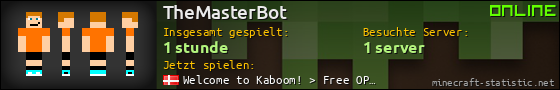 Benutzerleisten 560x90 für TheMasterBot