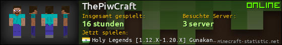 Benutzerleisten 560x90 für ThePiwCraft