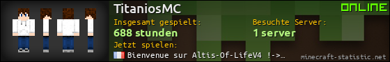 Benutzerleisten 560x90 für TitaniosMC