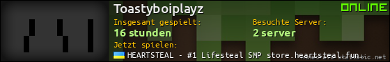 Benutzerleisten 560x90 für Toastyboiplayz