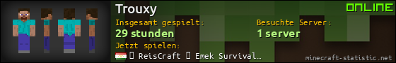 Benutzerleisten 560x90 für Trouxy
