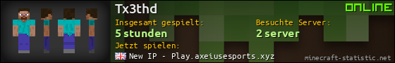 Benutzerleisten 560x90 für Tx3thd