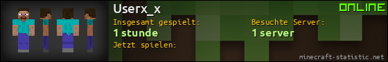 Benutzerleisten 560x90 für Userx_x