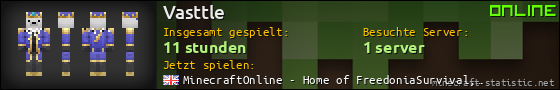 Benutzerleisten 560x90 für Vasttle